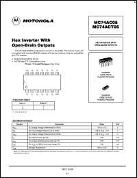 MC74ACT05DTR2 Datasheet