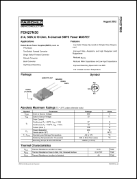 FDH27N50 Datasheet