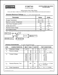 FDH700 Datasheet