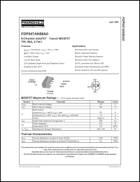 FDP047AN08A0 Datasheet