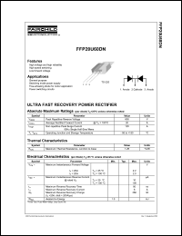 FFP20U60DN Datasheet