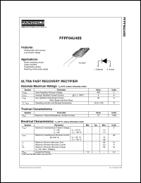 FFPF04U40DN Datasheet