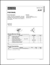 FGS15N40L Datasheet