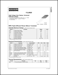 FJL6920 Datasheet