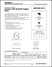 MC74HC1G14DFT1 Datasheet