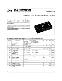 GS2T5-5D15 Datasheet