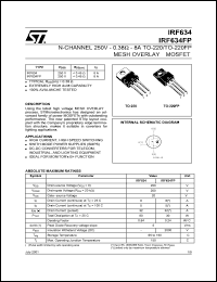 IRF634 Datasheet