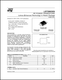 LET20030S Datasheet