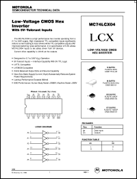 MC74LCX04DTEL Datasheet