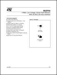 M25P40 Datasheet