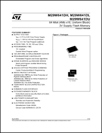 M29W641DH Datasheet
