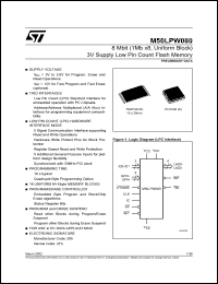 M50LPW080 Datasheet