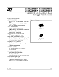 M58BW016DB Datasheet