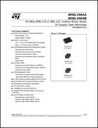 M58LV064B Datasheet