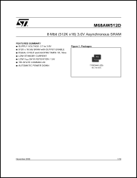 M68AW512D Datasheet