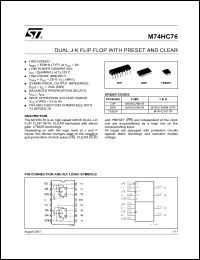 M74HC76RM13TR Datasheet