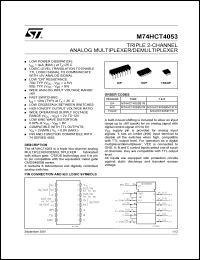M74HCT4053RM13TR Datasheet