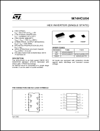 M74HCU04RM13TR Datasheet