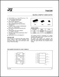 74AC08MTCX Datasheet