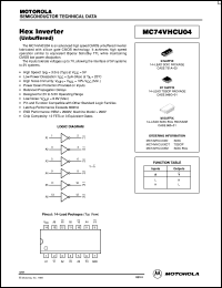 MC74VHCU04DTR2 Datasheet