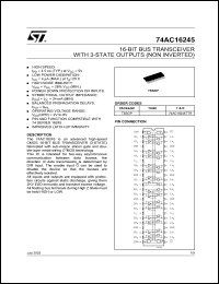 74AC16245DGGR Datasheet