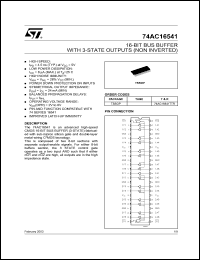 74AC16541TTR Datasheet