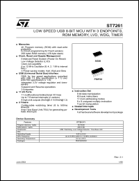 ST72611F1B1 Datasheet
