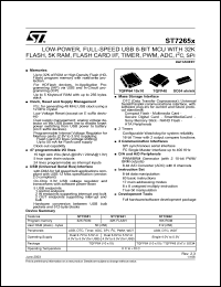 ST72652R4T1 Datasheet