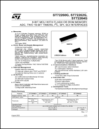 ST72F264G2B6 Datasheet