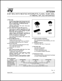 ST72F324K6T6 Datasheet