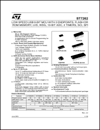 ST72F623F2M1 Datasheet