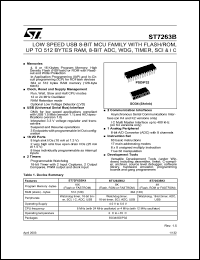 ST72F63BK4M1 Datasheet