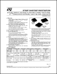 ST92F250CV2 Datasheet