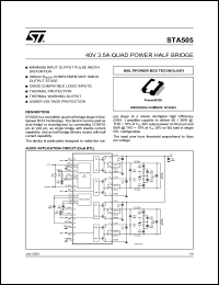 STA505 Datasheet