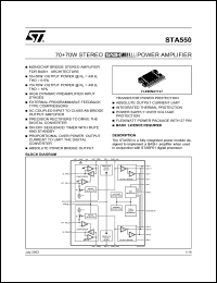 STA550 Datasheet