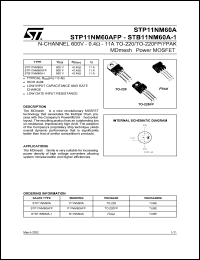 STB11NM60A-1 Datasheet