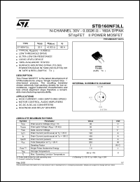 STB160NF3LL Datasheet