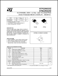 STB22NS25Z Datasheet