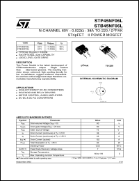 STB45NF06L Datasheet
