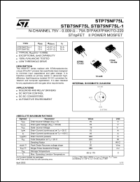 STB75NF75L Datasheet