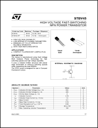 STBV45 Datasheet