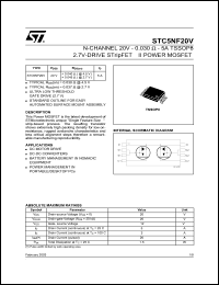 STC5NF20V Datasheet
