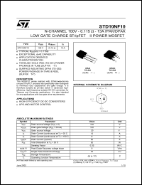 STD10NF06L Datasheet
