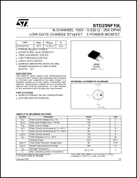 STD25NF10 Datasheet
