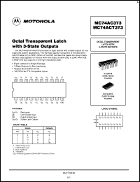 MC74AC373MR1 Datasheet