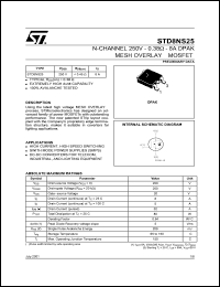 STD8NS25 Datasheet