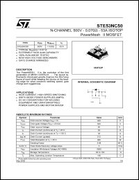 STE53NA50 Datasheet