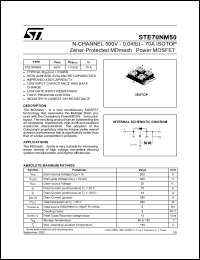 STE70NM50 Datasheet