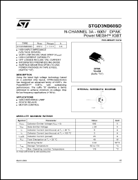 STGD3NB60SD Datasheet