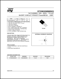 STGW20NB60HD Datasheet